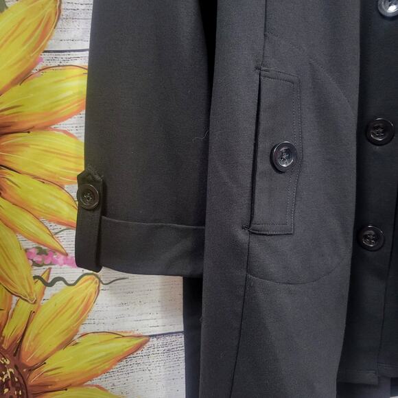 Christian Siriano Black Ponte Swing Jacket Plus Women’s Size 1X - Picture 3 of 8